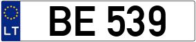 Trailer License Plate